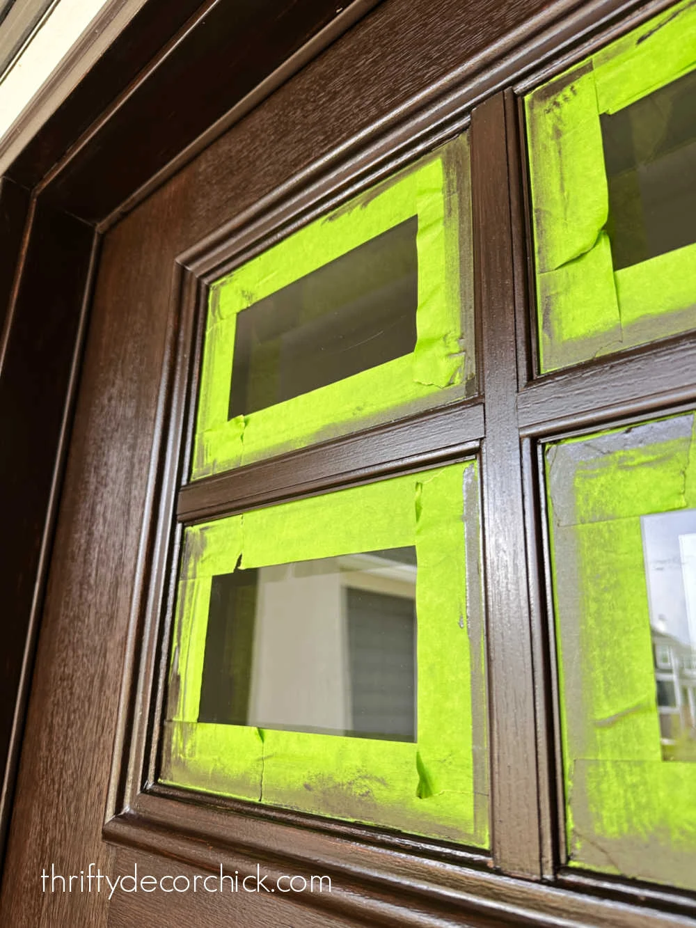 taping off door mullions